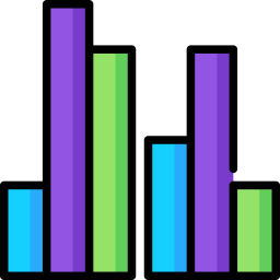 gráfico de barras Ícone