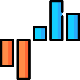 diagramme à bandes Icône