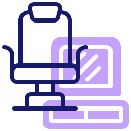 Парикмахерское кресло иконка