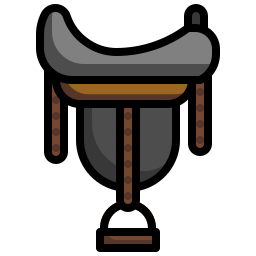 silla de caballo icono