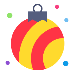 Christmas ball icon