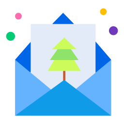 Christmas card icon