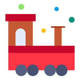 trem de brinquedo Ícone
