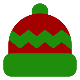 gorro de navidad icono