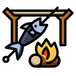 Grilled food icon