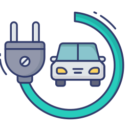 Electric car icon