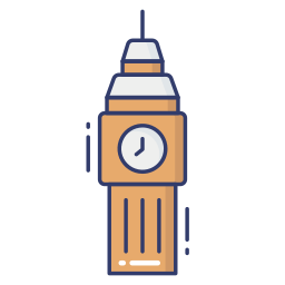 Clock tower icon