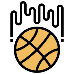 pelota de baloncesto icono