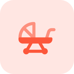 Baby stroller icon