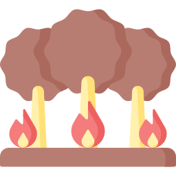Лесной пожар иконка