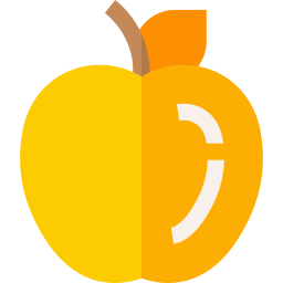 Golden apple icon