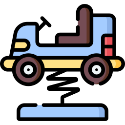 Spring swing car icon