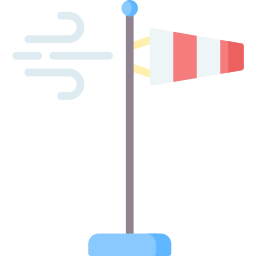 Wind sign icon