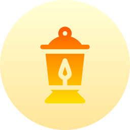 Oil lamp icon