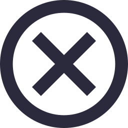 Cross button icon