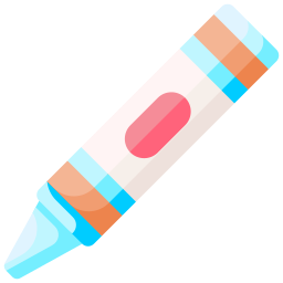 lápiz de color icono