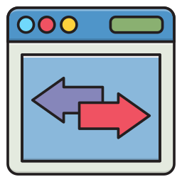 transferencia de datos icono