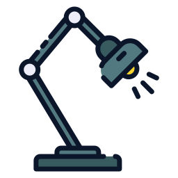 Lamp desk icon