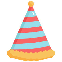 sombrero de fiesta icono
