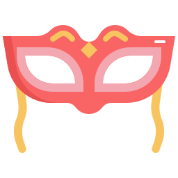 masque de carnaval Icône