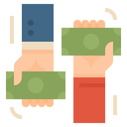 Money exchange icon