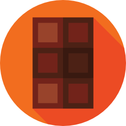 barretta di cioccolato icona