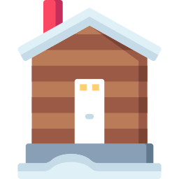 Wood house icon