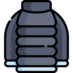 Puffer coat icon