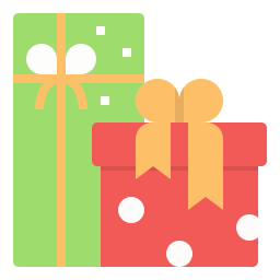 caja de regalo icono