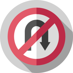 No turn icon