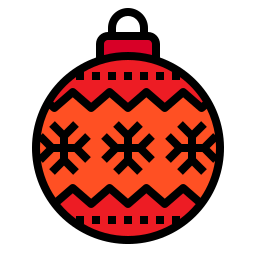 Christmas ball icon