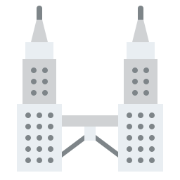 torre gêmea petronas Ícone