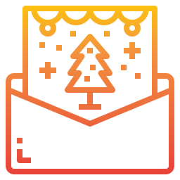 Christmas card icon