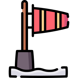 Wind sign icon