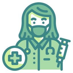 Female doctor icon