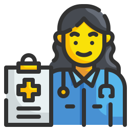 Female doctor icon