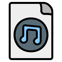 archivo de música icono