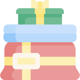 Christmas bag icon