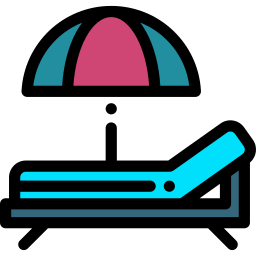 Sun umbrella icon