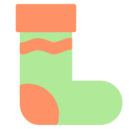 Winter socks icon