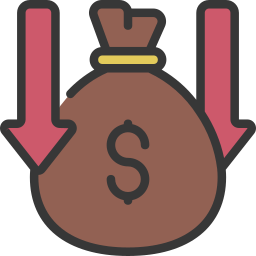 Money loss icon