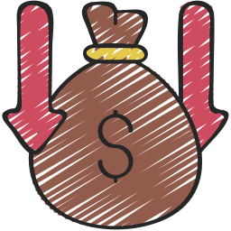 Money loss icon