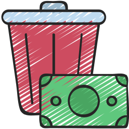 Wasted money icon