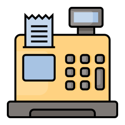 Cashier machine icon