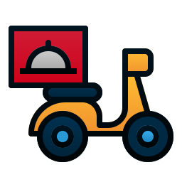 Food delivery icon