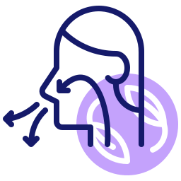 Respiratory system icon