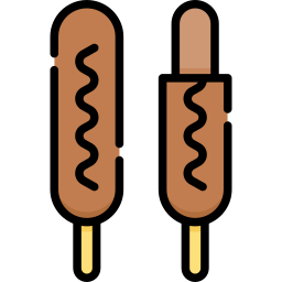 Corn dog icon