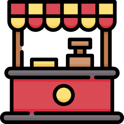 Food stall icon