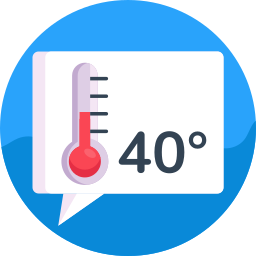 wysokie temperatury ikona