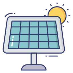 panel solar icono